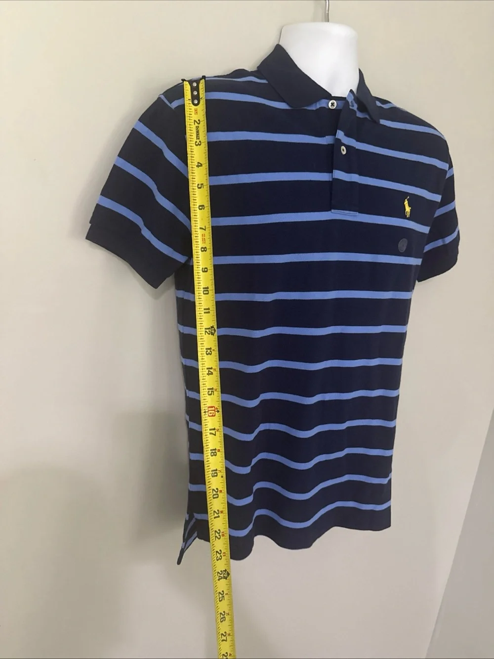 Ralph Lauren Classic Blue Stripes Men’s Polo NWT - Small